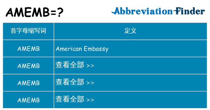 amemb 代表什么