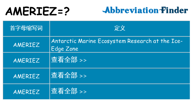 ameriez 代表什么