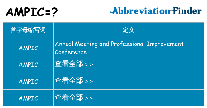 ampic 代表什么