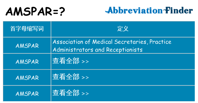 amspar 代表什么