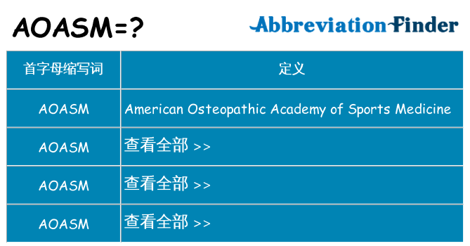 aoasm 代表什么