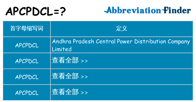apcpdcl 代表什么