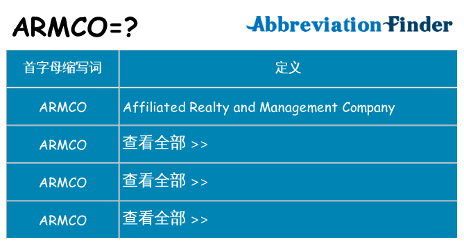 armco 代表什么