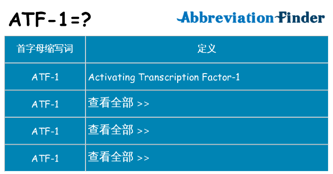 atf-1 代表什么