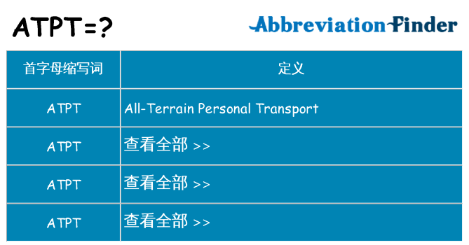 atpt 代表什么