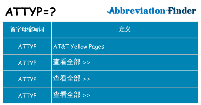 attyp 代表什么