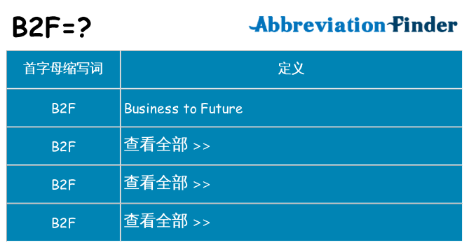 b2f 代表什么
