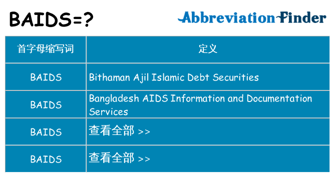baids 代表什么