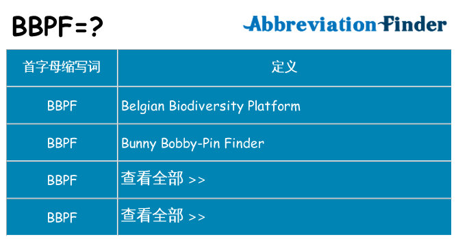 bbpf 代表什么