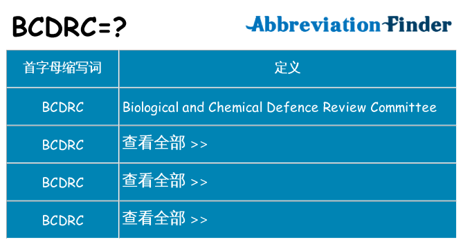 bcdrc 代表什么