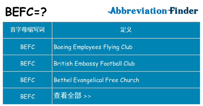 befc 代表什么