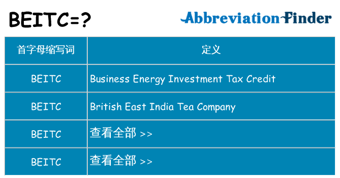 beitc 代表什么
