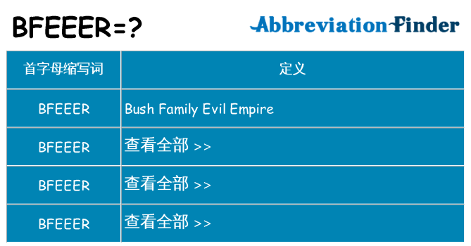 bfeeer 代表什么