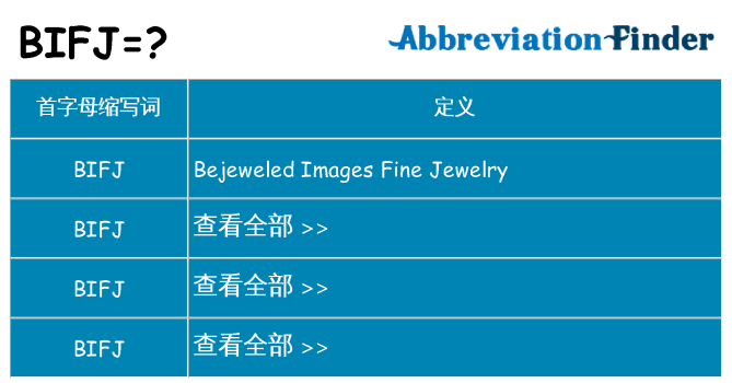 bifj 代表什么