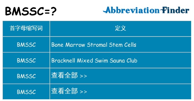 bmssc 代表什么