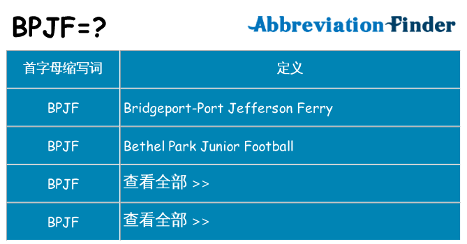bpjf 代表什么