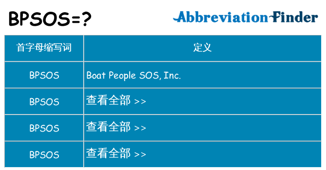 bpsos 代表什么