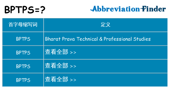 bptps 代表什么