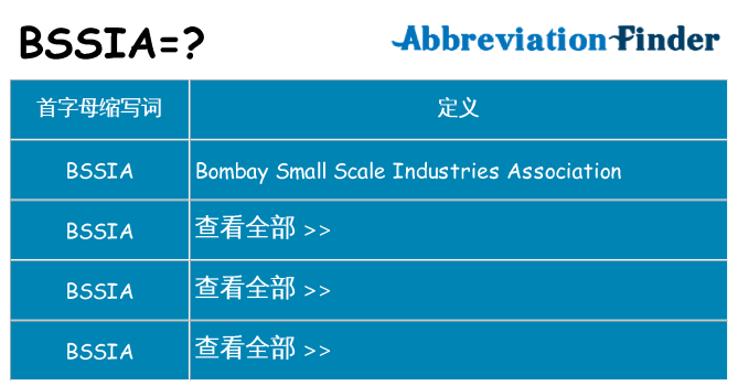 bssia 代表什么