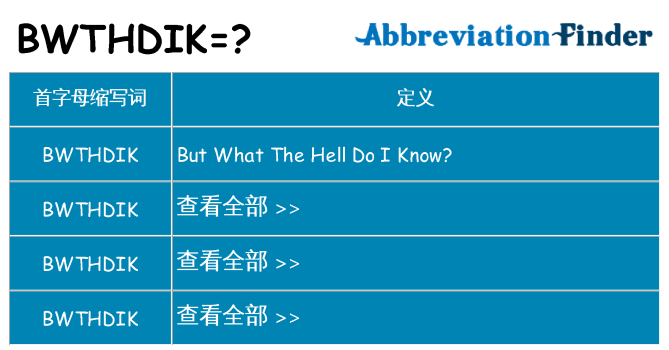 bwthdik 代表什么