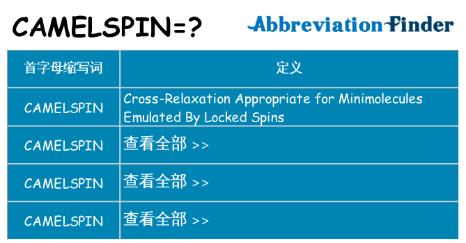 camelspin 代表什么
