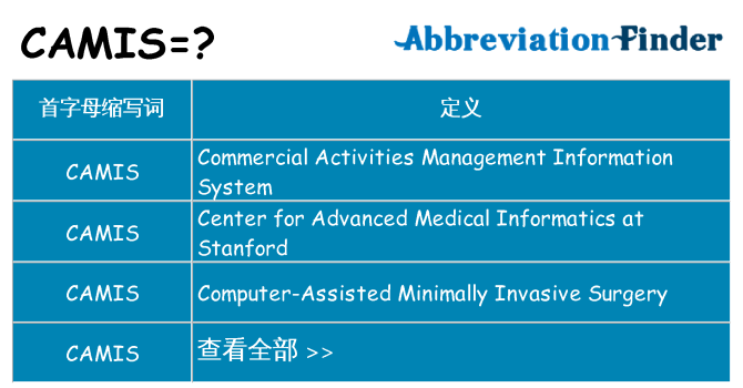 camis 代表什么