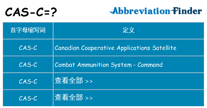 cas-c 代表什么