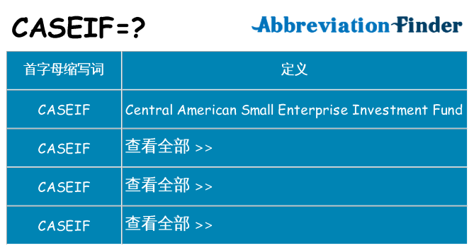 caseif 代表什么