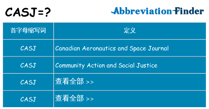 casj 代表什么