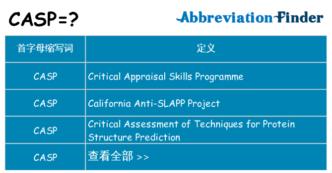 casp 代表什么