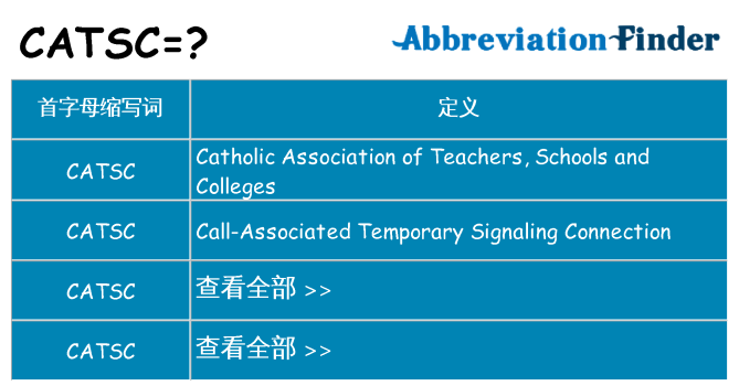 catsc 代表什么