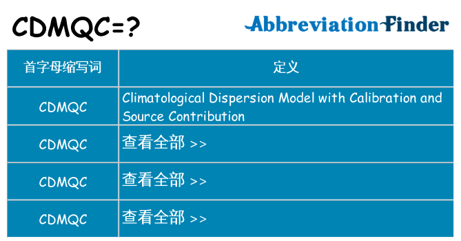 cdmqc 代表什么