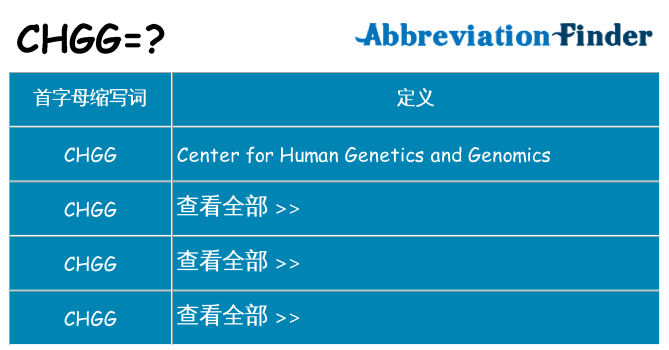 chgg 代表什么