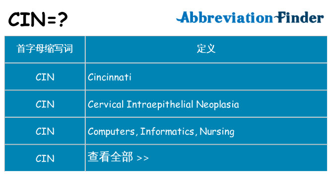 cin 代表什么