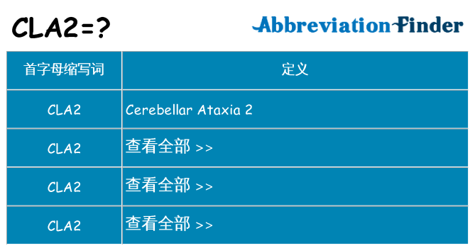 cla2 代表什么