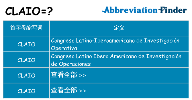 claio 代表什么