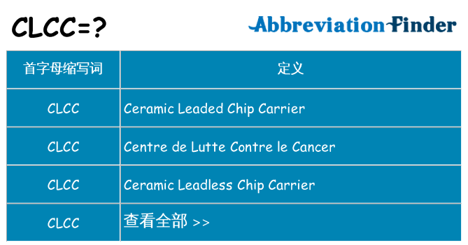 clcc 代表什么