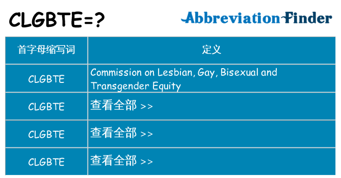 clgbte 代表什么