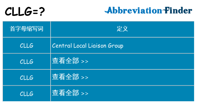 cllg 代表什么