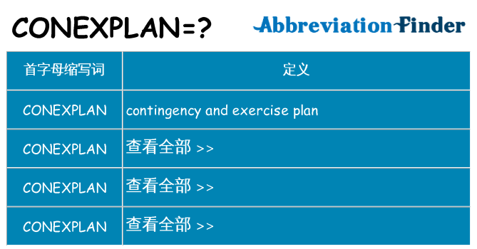 conexplan 代表什么