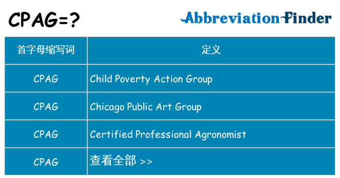 cpag 代表什么