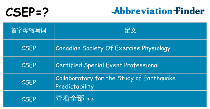 csep 代表什么