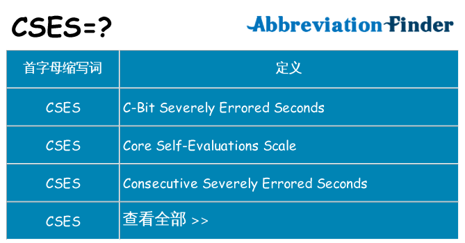 cses 代表什么