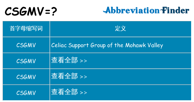 csgmv 代表什么