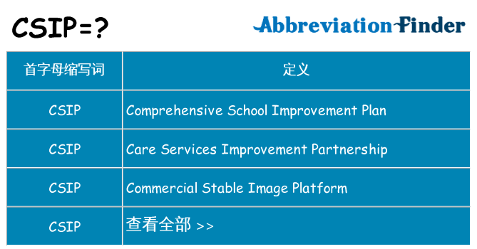 csip 代表什么