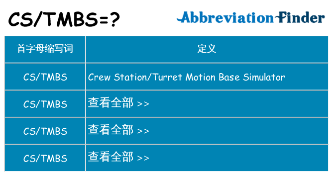 cstmbs 代表什么