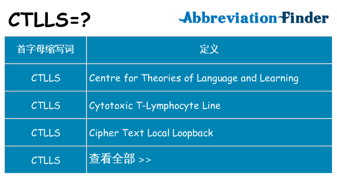 ctlls 代表什么