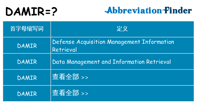 damir 代表什么