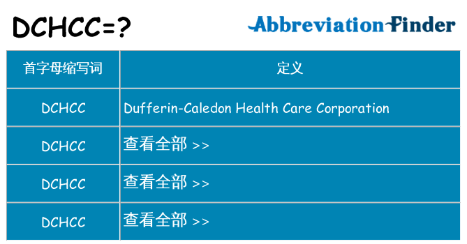 dchcc 代表什么