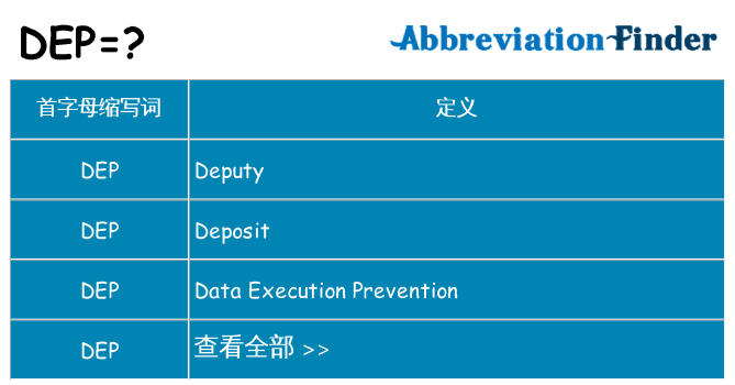 dep 代表什么